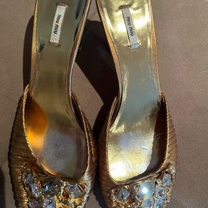 MIU MIU slip on shoes